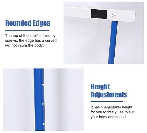 Track and Field Hurdles for Adult Athletes,Track and Field Equipment for Agility Obstacle Training,Adjustable Height 30-42in Outdoor Workout Training Pole Set