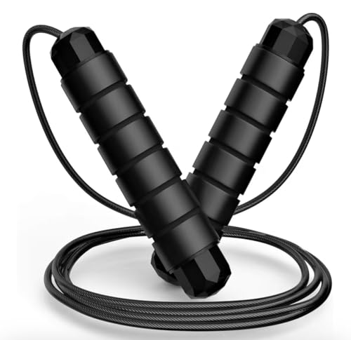 Fitness Jump Rope with Comfort Grip, Adjustable Length, Speed Jumping