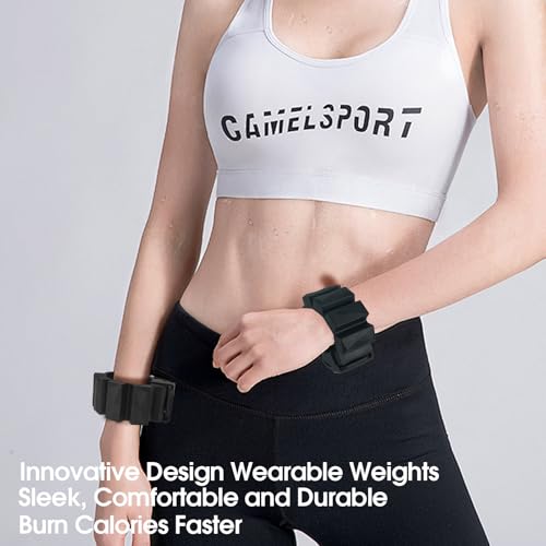 Wearable Wrist and Ankle Weights -1 lb set of 2, Ankle Weights for Women and Men, Wrist Weights for Pilates, Yoga and Walking Exercise, Office Workout and Home Gym Equipment. Adjustable Wristband and Bracelet for Hand, Leg, Wrist and Ankle