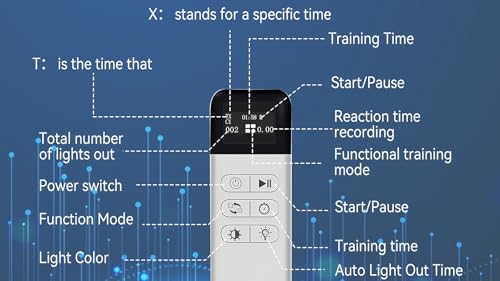 4Pcs/Pk Agile Reaction Training Lamp Set, 6-Functions 5-Lights Timing Speed Agile Reaction Light Quick Response Sports Reaction Training Light Enhancing Speed and Agility Perception Tools