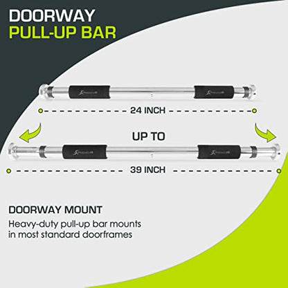 ProsourceFit Pull Up Bar for Multi Use Fitness & Home Gym Exercise - style: Doorway