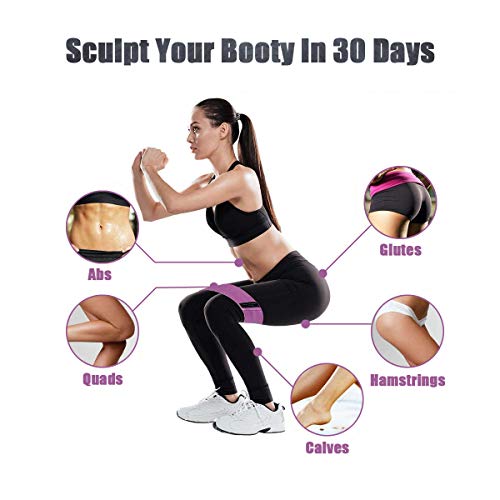 Resistance Loop Bands for Legs and Butt Exercise Bands,Non Slip Thicken Elastic Booty Bands,3 Levels Workout Bands Women Sports Fitness Band for Squat Glute Hip Training Home Gym Physical Therapy