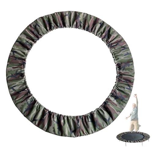 Mini Trampoline Spring Cover 36 38 40 45 60inch Small Trampoline Pad Replacement 3 Layers Thickened & Widened, 800D Tear-Resistant Oxford Cloth, fit Indoor Trampoline for Toddlers - color: Camouflage, size: 122cm(48inch)