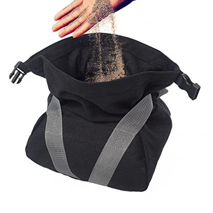 Workout Sandbag with Ergonomic Handle, Tear Canvas Training Sandbag, Adjustable Weight 0-25lbs for Fitness Exercise, Durable Weightlifting Sandbag for Home Gym and Outd