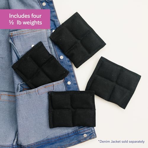 Fun and Function - Vest Weights - Compatible with All Fun & Function Adjustable Weighted Vests for Kids & Adults with Special Needs - Weights to Insert Into Your Adjustable Weighted Vest - Available in 1/2 and 1/4 Weights - size: Quilted 1/2 lb (Set of 4)