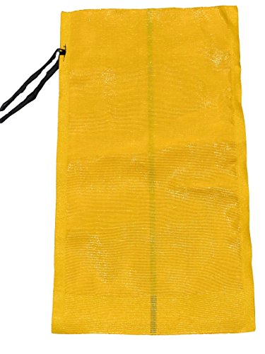 Sandbaggy - 14" x 26" Long-Lasting Sandbags - Yellow Color - Lasts 1-2 Yrs - Monofilament (Pack of 5) - size: Pack of 5