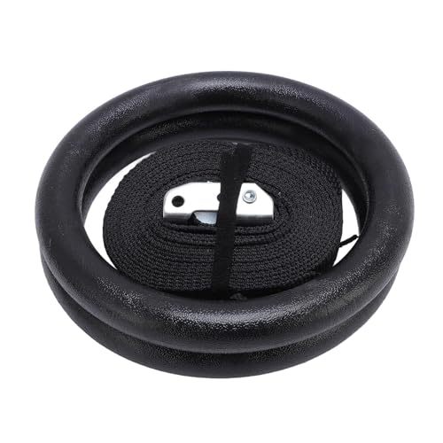 Qiilu Strength Training Gymnastic Rings 661.38lb Load Bearing Double Exercise Rings Workout Equipment with Adjustable Numbered Straps for Home Gym Training