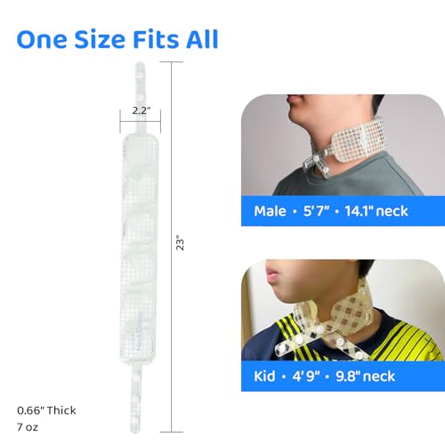 BLUEFEEL Neck Cooler Wide Ice Ring, Wearable Cooling Tube with Gel Ice Pack, Personal Air Conditioner for Heat Relief, Outdoor Activities, Hot Summer - Instant Freeze Below 64°F (Blue Mint)