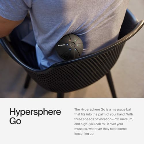 Hyperice Hypersphere Go - Vibrating Massage Ball for Muscle Recovery, Myofascial Release and Soreness Relief - Portable Fitness Massager, Perfect for use at the Gym, or at Home