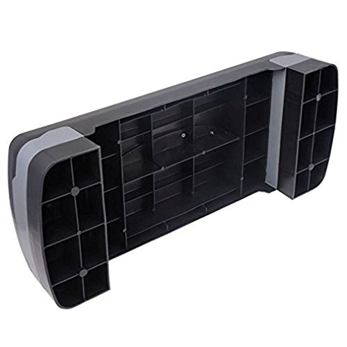 27" Adjustable Exercise Equipment Step Platform For Sports & Fitness (black & grey)
