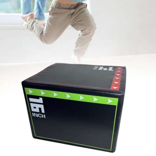 Jump Box Plyometric Platform Exercise Step Box Agility Conditioning Box Anti Slip Foam Sponge Material Suitable for Women Children Home Gym Training, 40cmx30cmx35cm