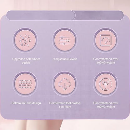 Incline Board with 9 Level Adjustment for Calf/Ankle/Foot Stretching, Aids Deep Squats and Relieves Tension, Portable ABS Stretch Board