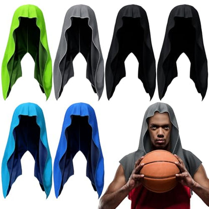 Bencailor 6 Pcs Cooling Hoodie Sport Cooling Towels - color: Vibrant Colors