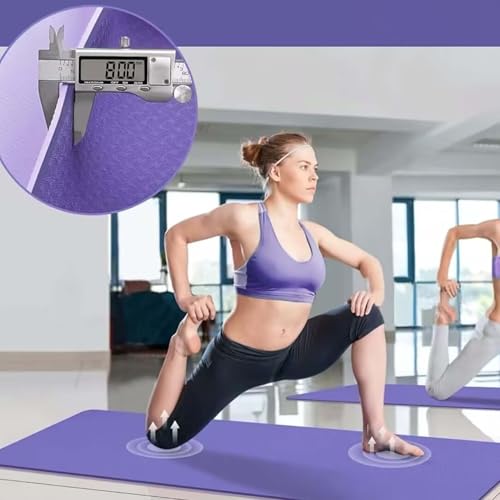 Premium Non-Slip Yoga Mat–Non-Slip,Durable,with Free Carry Strap for On-the-Go Practice!