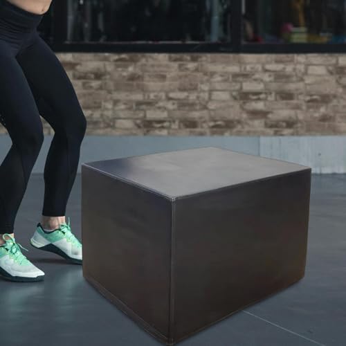Plyometric Agility Box 11.8x13.8x15.7 inch High Density Strength Training Jumping Box for Exercise Home Workout Fitness Gym