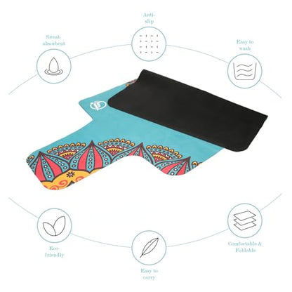 Pilates Reformer Machine Mat, Non Slip Foldable Washable Mat for Gym Fitness, Green