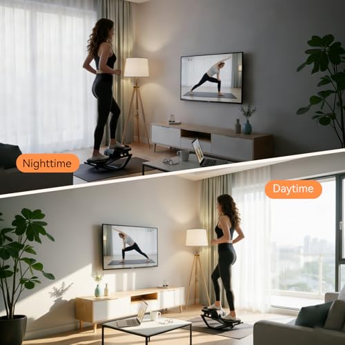 Rock Stepper with Resistance Bands - Ultra-Quiet Hydraulic Lateral Stepper, Fully Assembled Side to Side Step Rocker for Home Office, 250LBS Capacity