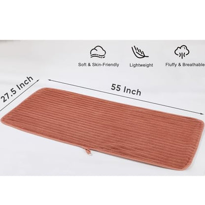Luxury 2-Piece Quick-Dry Bath Towel Set 27.5X 55 Inches – Ultra Soft Microfiber for Bathroom, Bar, Pool, Gym & Travel – Elegant Twill Design - color: 2orange