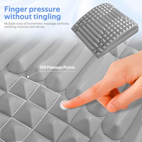Refresh - Neck & Back Stretcher, Neck Stretcher Posture Corrector, Lumbar Stretcher for Neck Pain Relief, Lower Back, Upper Back and Shoulder (Gray)
