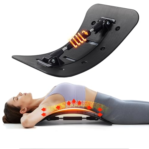 Back Stretcher and Posture Support for Lumbar & Upper Back, Portable Body Stretching Device for Muscle Relaxation