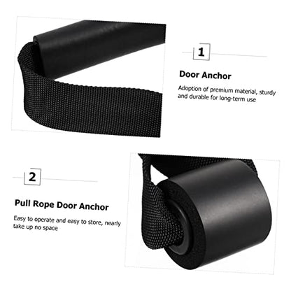 Yardwe 2pcs Fitness Training Strap Door Anchor Lightweight Pull Rope Door Buckle for Resistance Bands Home Gym Equipment and Functional Training Rehabilitation and Yoga