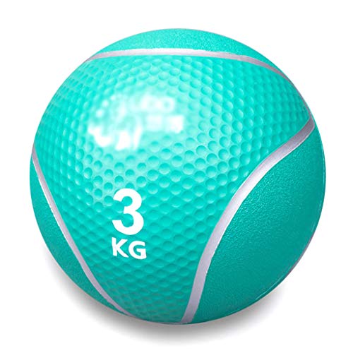 1kg - 10kg Heavy Duty Rubber Medicine Balls - for Weights Boxing Fitness Training Gym Wall Ball (12kg 3KG)