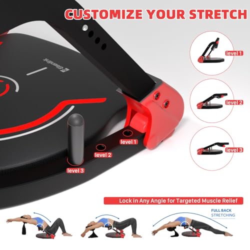 Sit Up Exercise Equipment with 4 Adjustable Resistance Levels, Flat Backrest Ab Crunch Machine for Stomach & Core Workout, Ab Machine, Ab Trainer, Sit Up Machine for Home Gym Men & Women