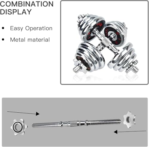 Lamoutor 2Pcs Anti-Slip Hex Nut Collar Screw for Barbell Dumbbell Weight Lifting - size: 25mm+28mm