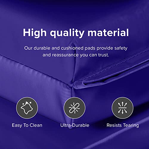 We Sell Mats 4 x 8 ft Folding Exercise Mat, 2 Inch Thick Personal Fitness & Home Gym Mat for Yoga, Pilates, Stretching & Workouts - color: Purple