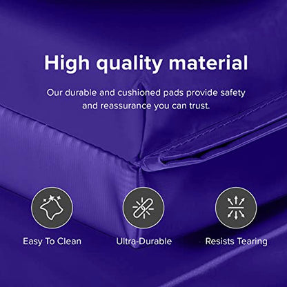 We Sell Mats 4 x 8 ft Folding Exercise Mat, 2 Inch Thick Personal Fitness & Home Gym Mat for Yoga, Pilates, Stretching & Workouts - color: Purple