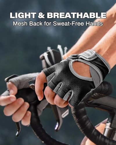 VINSGUIR Workout Gloves for Women and Men, Breathable Weight Lifting Gloves for Gym Exercise, Fitness, Training, and Cycling, with Excellent Grip and Cushion Pads