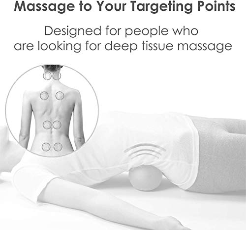 Peanut Massage Ball Roller Double Lacrosse Ball Acupoint Myofascial Release Muscle Knot Relaxer Mobility Trigger Point for Physical Therapy Self Deep Tissue Manual Massager Equipment Tool Set