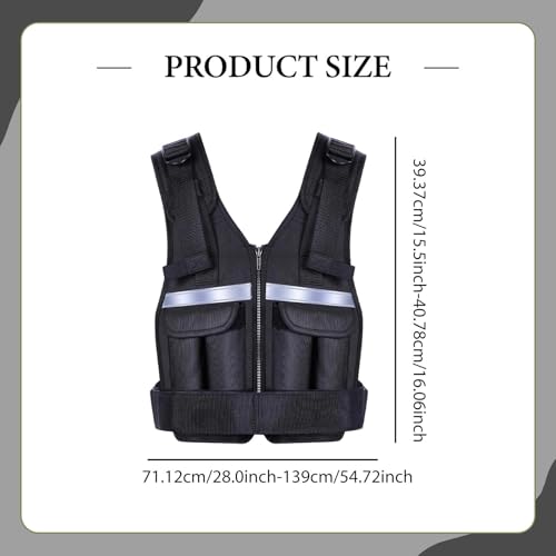 Weighted Vest Body Weight Vest Weight 2 to 18 lb Adjustable for Women Men for Climbing Building Walking Cardio