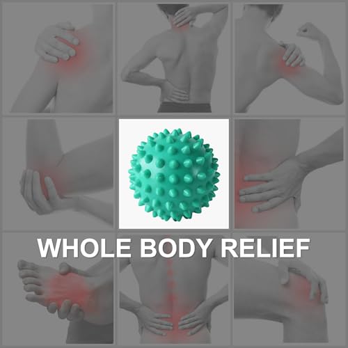 LEZER Spiky Massage Ball, Trigger Massage Point, Plantar Fasciitis, Deep Tissue Myofascial Release Tool, Foot Massager, Muscle Knot Relief, Physical Therapy, Set of 3 - style: 03－set of 3；2.7 In, 3.0 In, 3.5 in