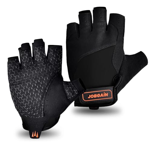 Workout Gloves for Women and Men, Breathable Weight Lifting Gloves, Grip & Shock Absorption, Full Palm Protection, for Gym Exercise, Fitness, Training & Cycling - color: Black, size: X-Large