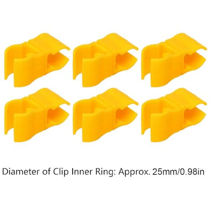 BORDSTRACT Agility Pole Swivel Clips, 10Pcs Swivel Connector for Soccer Agility Training Pole, Coaching Stick Clip Connector for Soccer Drills, Hurdles