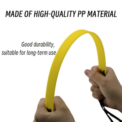 20ft Adjustable Agility Ladder | Speed Ladder for Soccer, 12 Adjustable Rungs, Durable, Carry Bag & Straps, Yellow, Footwork Training for Athletes