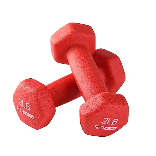 Neoprene Dumbbell Weights Set w/Rack, Home Gym Equipment - Portable Weighted Exercise Dumbbells for Fitness, Training, and Lifting Workouts
