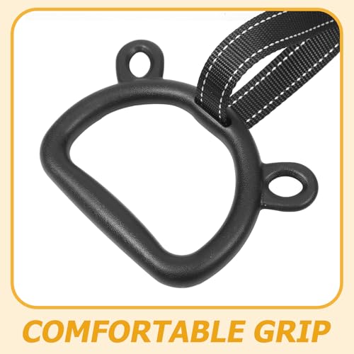 Housoutil Gymnastic Rings Set with Straps, Adjustable Pull up Rings for ’s Indoor Fitness Training and Strength Building, Thickened Sturdy Gym Equipment for Home Use