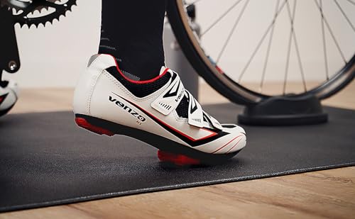 CyclingDeal Bike Trainer Floor Mat - Compatible with Indoor Exercise Stationary Bike Treadmill Elliptical Waterproof Gym Flooring Equipment - Indoor Cycle Stepper - Soft 30" x 72" (76 x 183cm) - size: 72"L x 30"W x 0.3"Th