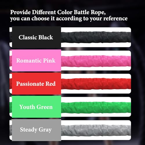 Battle Ropes Green Workout Rope 1.5inch Battle Ropes for Home Gym 30ft Exercise Ropes for Working Out Heavy Ropes for Exercise Training Weighted Rope Weighted Workout Rope Battle Rope - style: Green