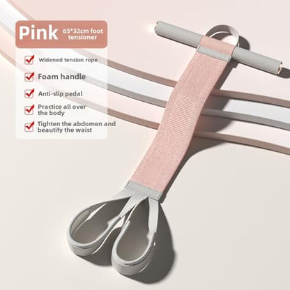 2025 New Yoga Pedal Resistance Fabric Band with Handles Anti-Broken Elastic Sit Up Pull Rope for Strength Training 120lb Full-Body Excercise Band Portable Unisex Resistance Exercise Bands