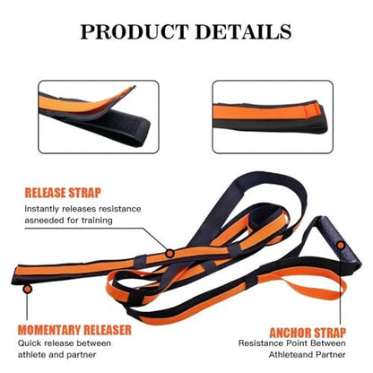 Speed Training Kit, Overload Running Resistance Harness & Resistance Band, Agility Training Equipment for Football, Strength Training Band for Youth, Adult, Athletes