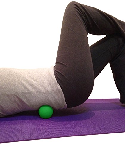 Massage Lacrosse Balls for Myofascial Release, Trigger Point Therapy, Muscle Knots, and Yoga Therapy. Set of 2 Firm Balls (Green and Yellow) - color: Green and Yellow