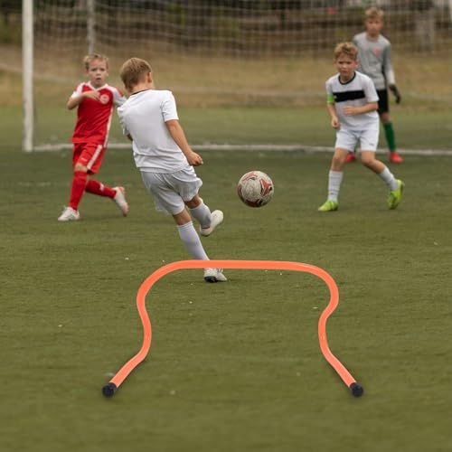 TEHAUX 2pcs Plastic Speed Hurdles Agility Training Equipment 23cm Lightweight Football and Basketball Drill Obstacles for Youth Athlete Speed and Agility Practice