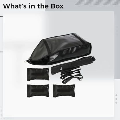 Training Weight Sled With Adjustable Strap, Sandbags, Pvc Leather Drag Bag, Waist Belt, Dimensions 22.44 X 11.81 In / 57 X 30 Cm
