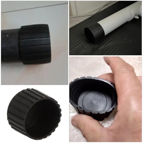 8 Pack Weight Bench End Caps Replacement Exercise Steppers Foot Tips Rubber Covers Floor Protector for Stair Stepper Elliptical Machine Recumbent Bike Recumbent Exercise Bike Stationary Bike