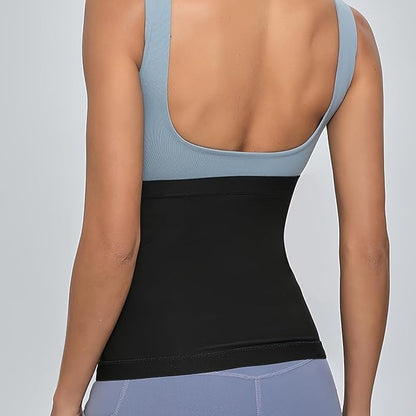 Women's sauna waist trainer shapewear, fitness, tummy control, buttock lifting, sweating, fat burning, and weight loss.