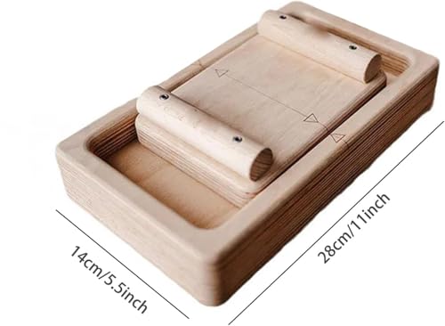 Wooden Finger Exerciser, WhiteOak Crimp Clash, Tug of War for Climbers, Combines Armwrestling with Tug-of-War, Hand Exercises Wooden Finger Gripper, Interactive Finger Competition Board