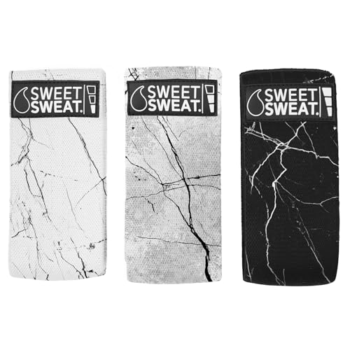 Sweet Sweat® Hip Bands with 3 Levels of Resistance - color: Marble